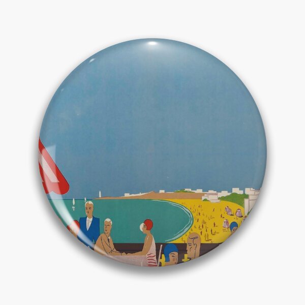 Item preview, Cote Basque par Avion vintage travel poster designed and sold by stickart-marek.