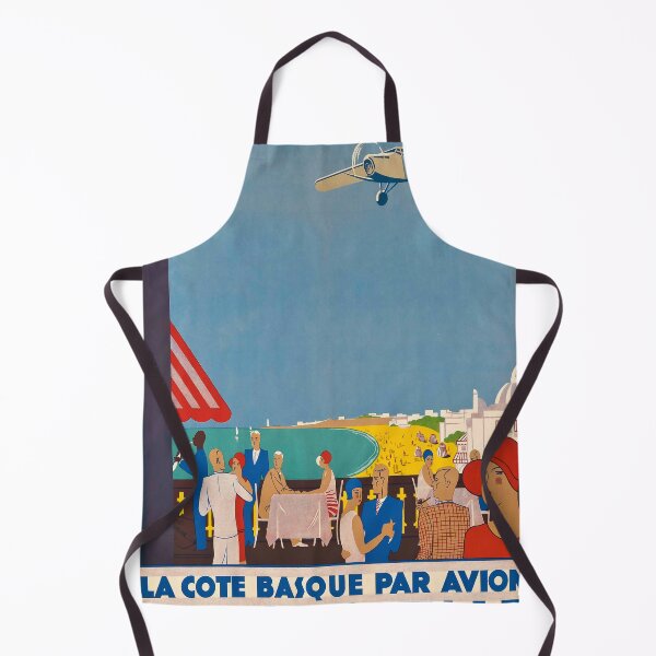 Item preview, Cote Basque par Avion vintage travel poster designed and sold by stickart-marek.