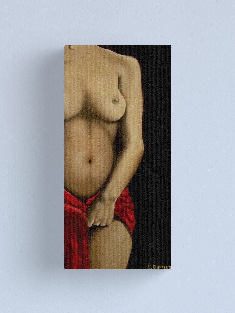 Alternate view of Nude in Red Canvas Print