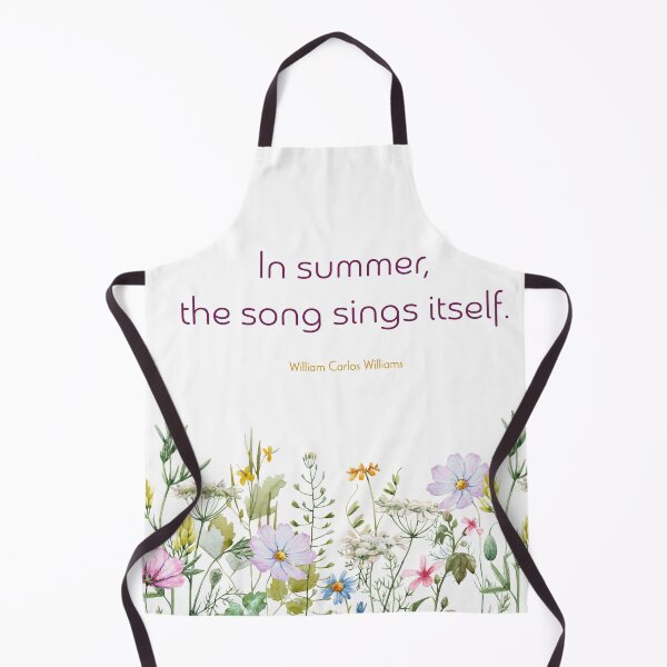 Item preview, In Summer, The Song Sings Itself - Floral William Carlos Williams Quote designed and sold by RecklessRosey.