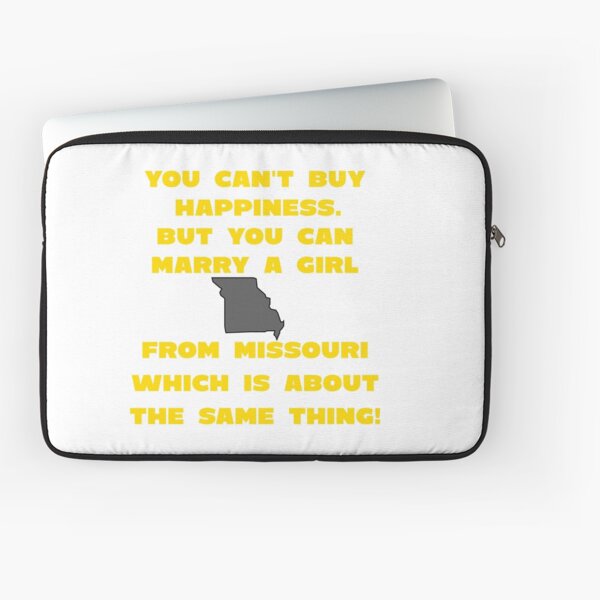 Marry Girl From Missouri Laptop Sleeve