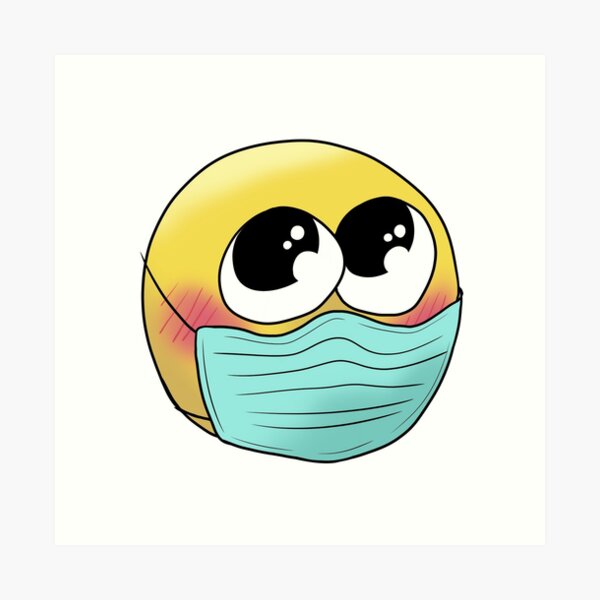 love yaaaaa - adorable cursed emoji | Art Board Print