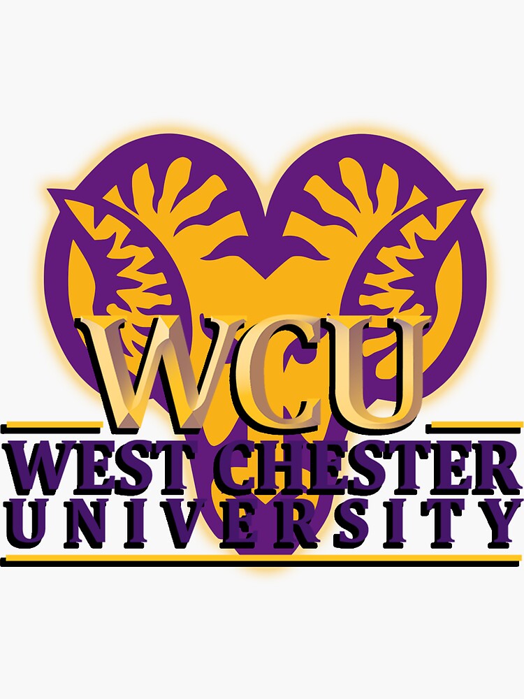 West Chester University Logo Sticker By Navoce06 Redbubble 7377