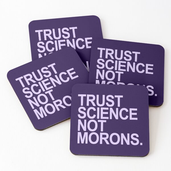 Item preview, TRUST SCIENCE NOT MORONS (lavender) designed and sold by Thelittlelord.