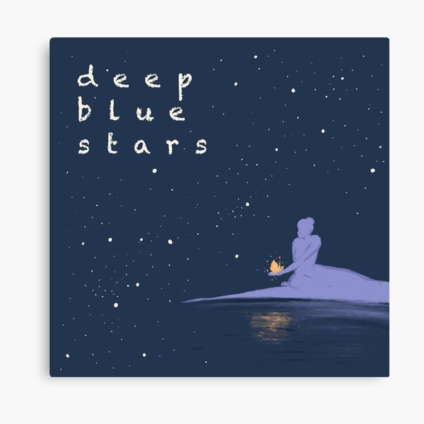 Deep Blue Stars Logo Canvas Print