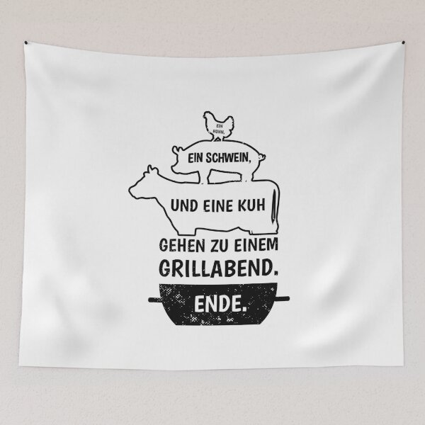 Item preview,  a pig and a cow go to a barbecue designed and sold by khornholio.
