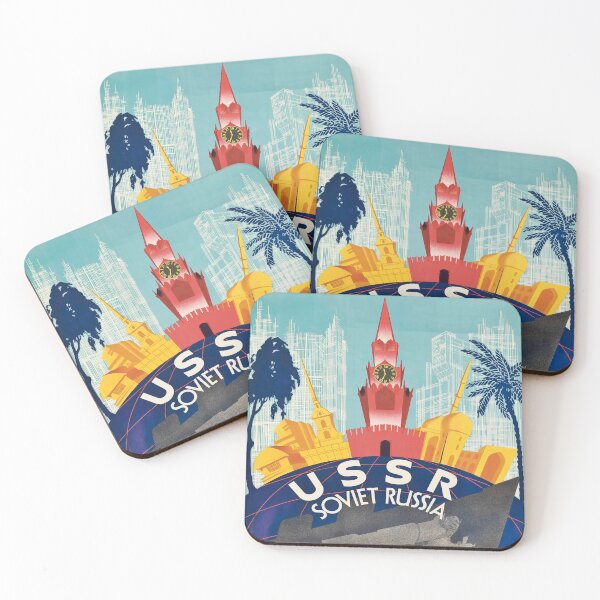 Item preview, USSR Soviet Russia vintage travel poster designed and sold by stickart-marek.