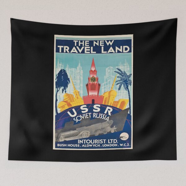 Item preview, USSR Soviet Russia vintage travel poster designed and sold by stickart-marek.