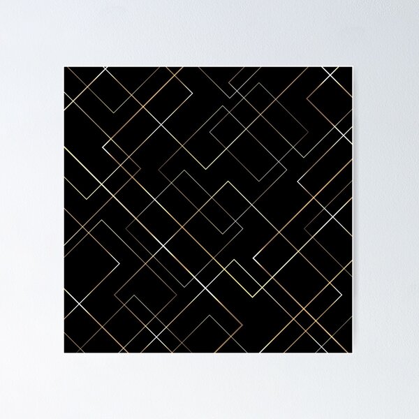Item preview, Elegant Golden Lines Art designed and sold by Chinchinko.