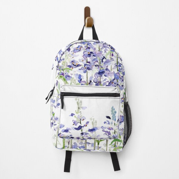 Item preview, hand painted blue mealycup sage flowers watercolor   designed and sold by ColorandColor.