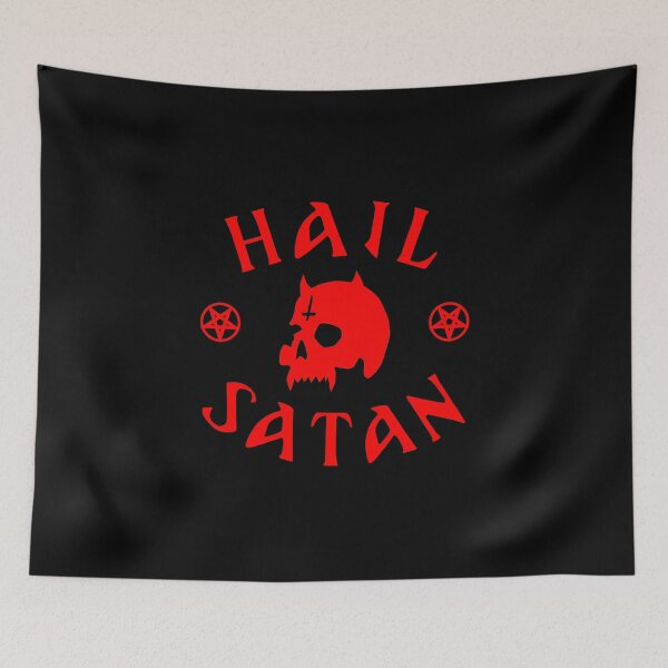 Item preview, Hail Satan Skull designed and sold by Kolsab.