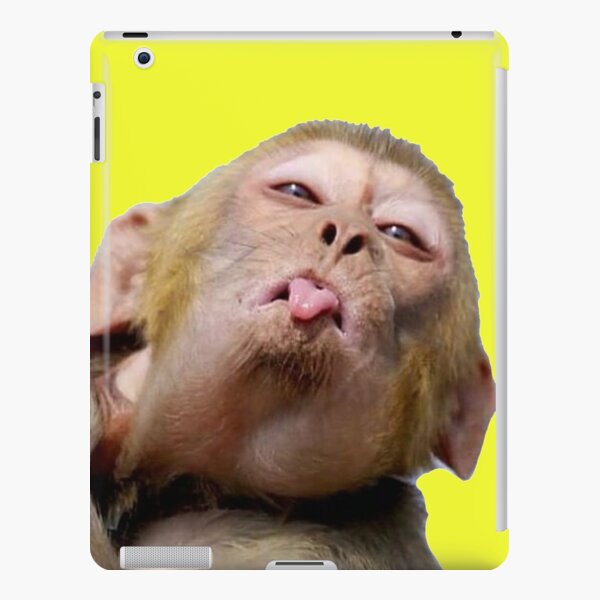 Laughing Monkey Saying Hii iPad Case & Skin for Sale by Ani1111