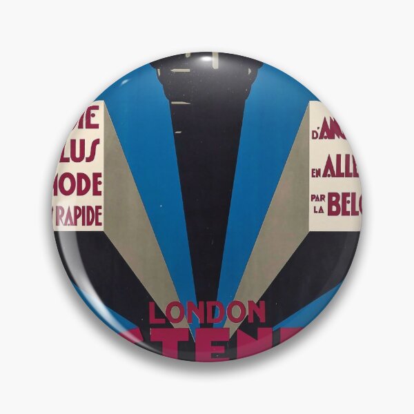 Item preview, London Ostende vintage travel poster designed and sold by stickart-marek.