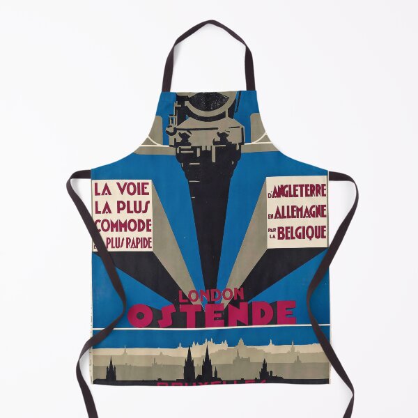 Item preview, London Ostende vintage travel poster designed and sold by stickart-marek.