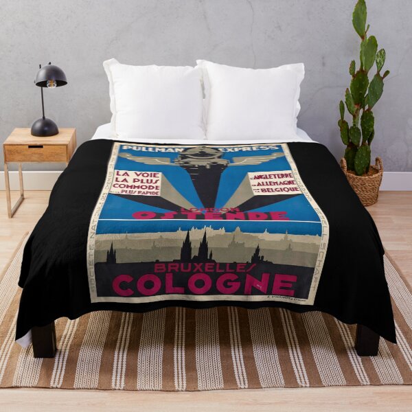 Item preview, London Ostende vintage travel poster designed and sold by stickart-marek.