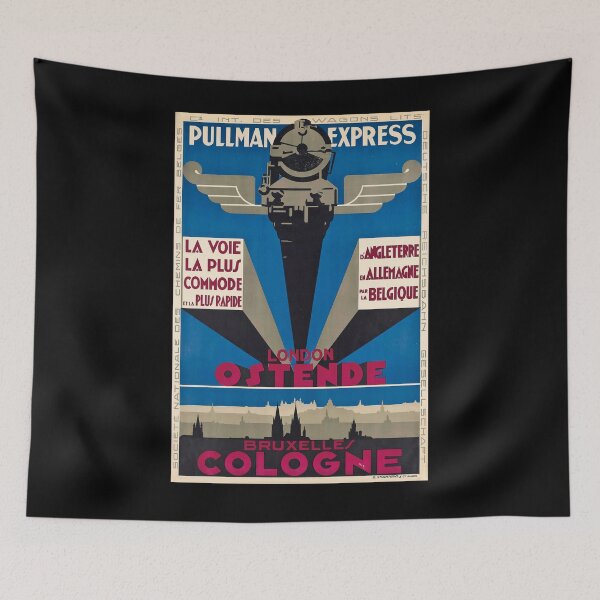 Item preview, London Ostende vintage travel poster designed and sold by stickart-marek.