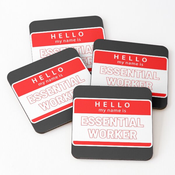 Item preview, Hello, my name is...Essential Worker designed and sold by Zachary Hadley.