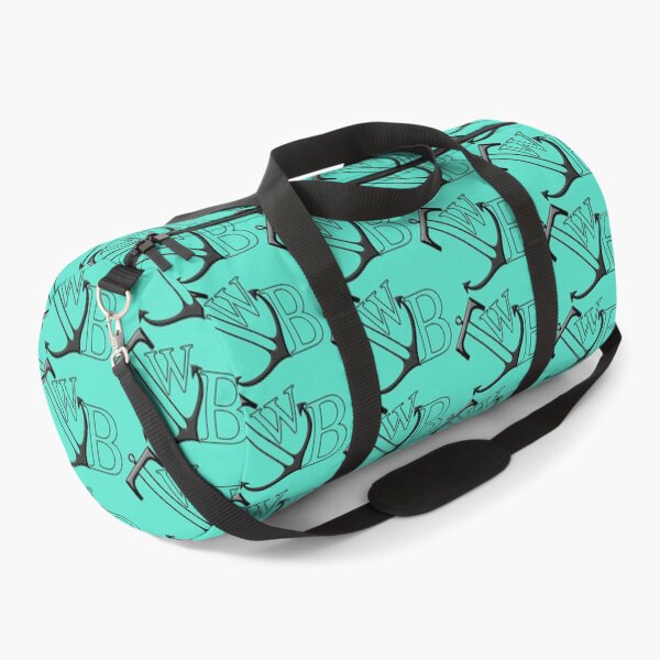 TWB Logo on White Duffle Bag
