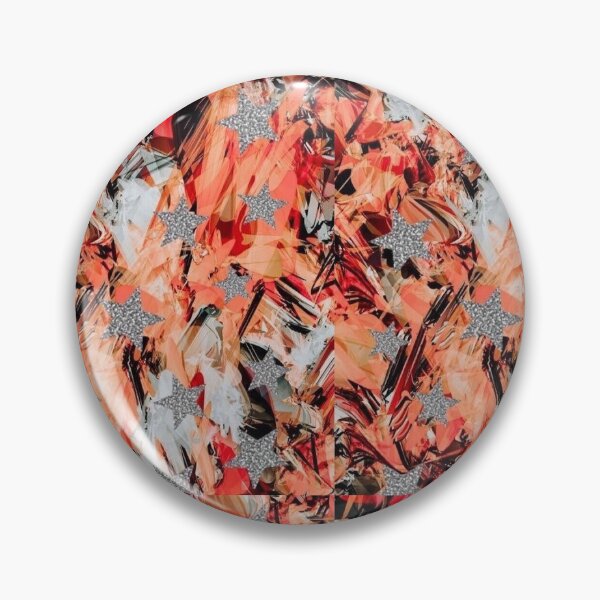 Item preview, orange and silver stars designed and sold by sunvival.