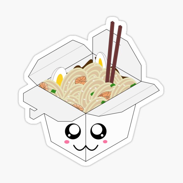 Kawaii Takeout Noodles Sticker