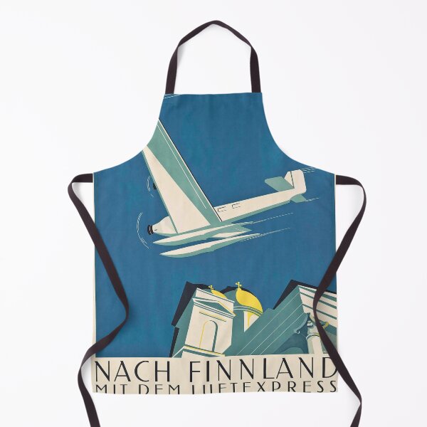 Item preview, Nach Finnland mit dem Luftexpress vintage travel poster designed and sold by stickart-marek.