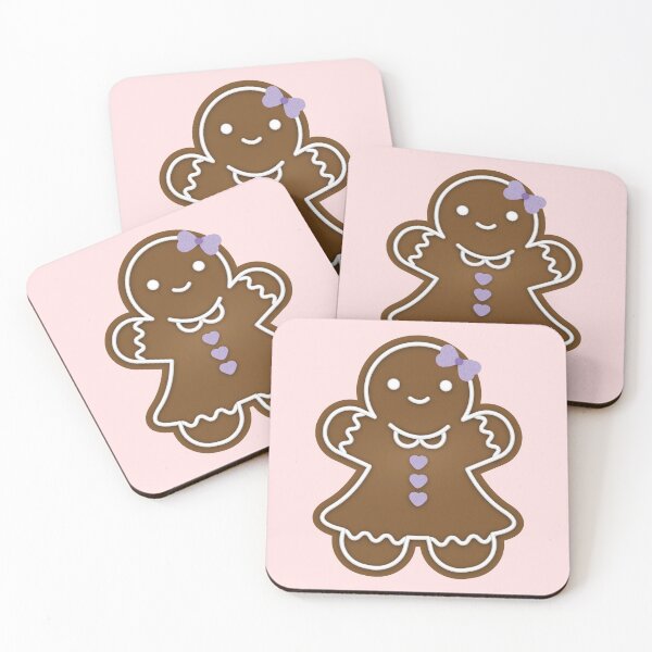 Item preview, Pastel Gingerbread Girl Pattern- Pink designed and sold by drxgonfly.