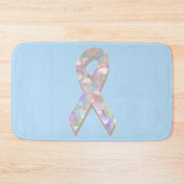 Item preview, pearl lung cancer ribbon designed and sold by Gossip Rag.