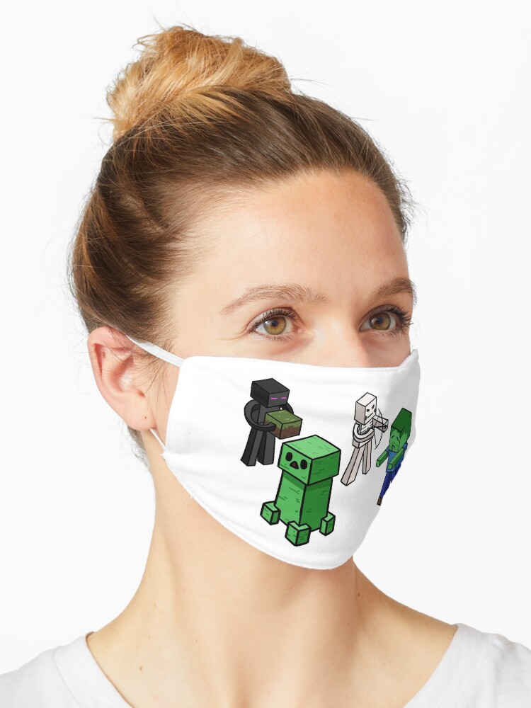 Minecraft Overworld Mobs Mask By Cu Redbubble