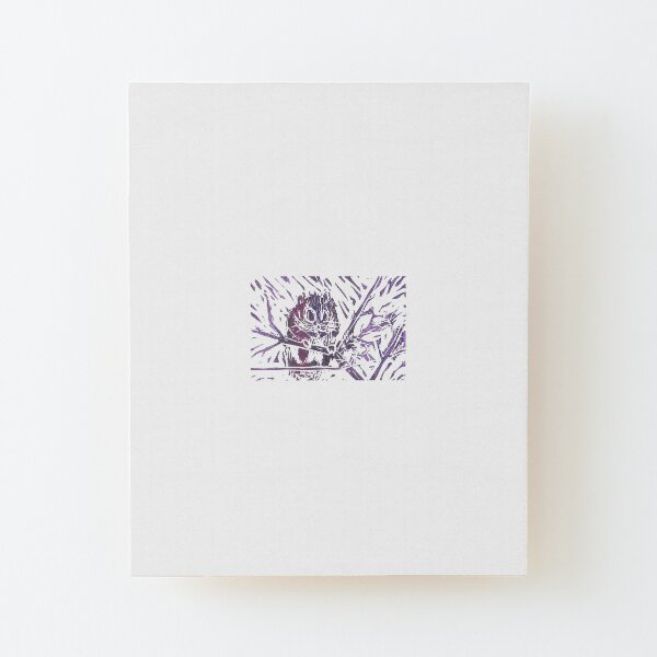 Cute Japanese Dwarf Flying Squirrel Wood Mounted Print