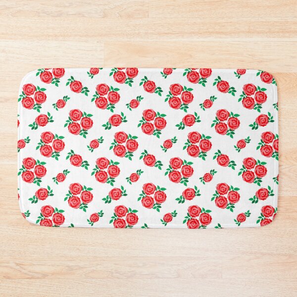Item preview, Red vintage style rose print designed and sold by LittleBettyMakes.