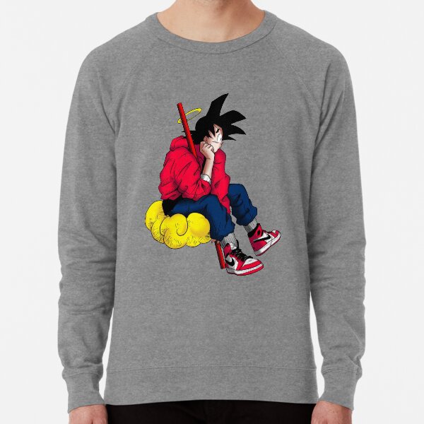 Goku sitting sales on nimbus hoodie
