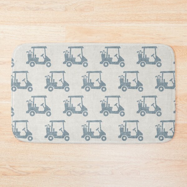 Item preview, Golf Cart - Textured - Dusty Blue and Cream designed and sold by littlearrow.
