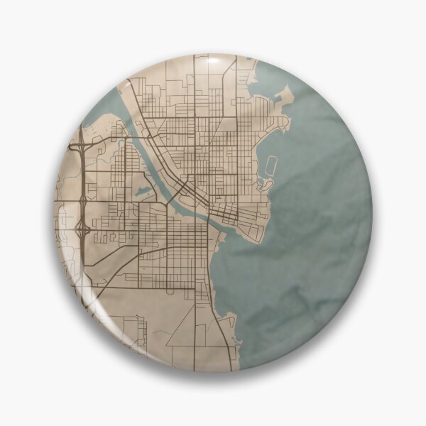 Item preview, Oshkosh Sepia Map designed and sold by CPTVDesign.