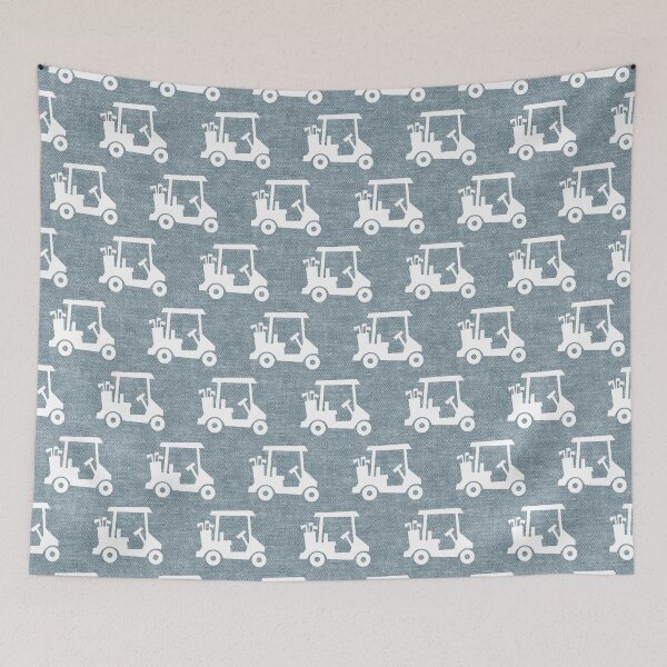 Item preview, Golf Cart - Textured - Dusty Blue designed and sold by littlearrow.