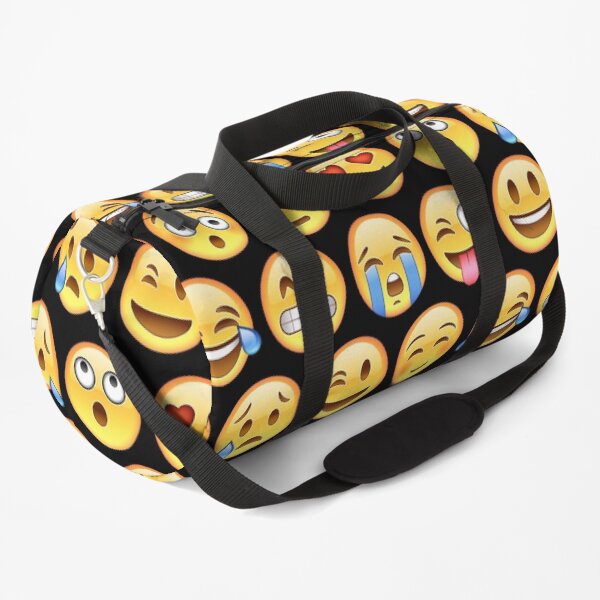 Social Media Emojis And Smileys On Shirts Bags And Gadgets Duffle Bag