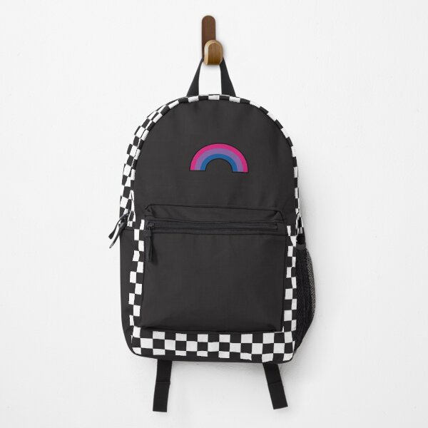 Item preview, Bisexual Pride Rainbow Checkers Black designed and sold by AfterJune.