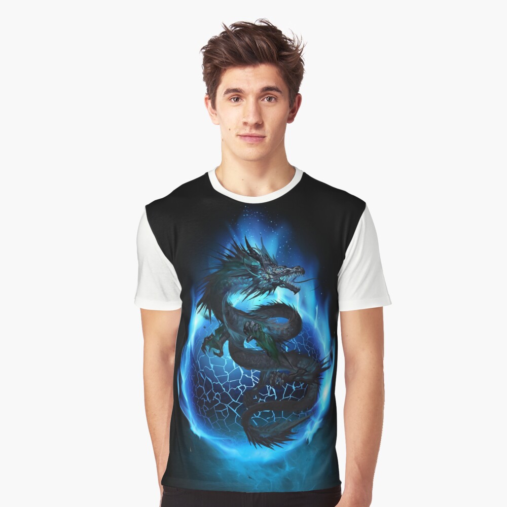 ★人気★【SATUR】★Blue Dragon Balloon Graphic T-Shir.t★ SATUR】Blue Dragon Balloon Graphic T-Shirt (SATUR/Tシャツ