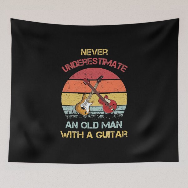 Item preview, Never underestimate an old man with a guitar designed and sold by hasanmasud.