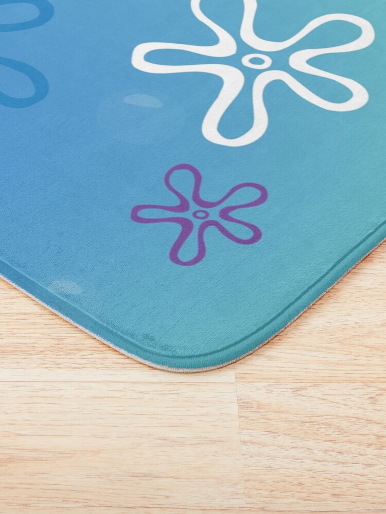 Thumbnail 3 of 6, Bath Mat, Ocean Flowers designed and sold by Makoato.