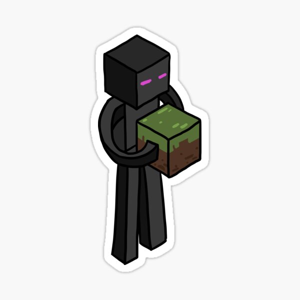 Cute isometric Enderman Sticker