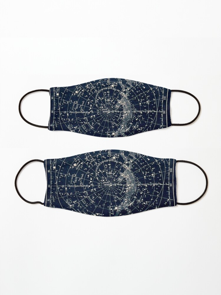Alternate view of THE STAR CONSTELLATIONS : Vintage 1900 Galaxy Print Mask