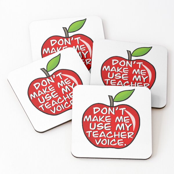 Item preview, Don't make me use my teacher voice apple quote designed and sold by Kaleigh W.