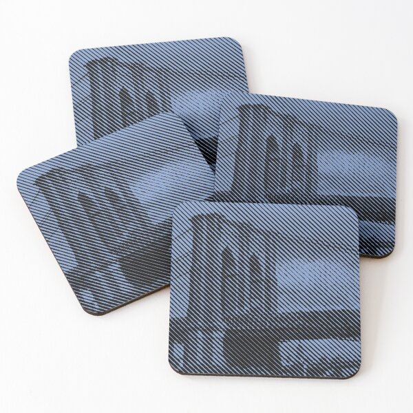 Item preview, Blue Line Image of Brooklyn Bridge   designed and sold by pelagio.