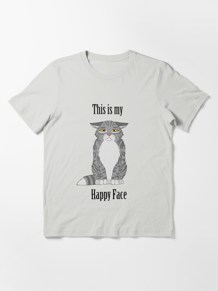 Alternate view of Happy Face - Grey Tabby Cat Essential T-Shirt