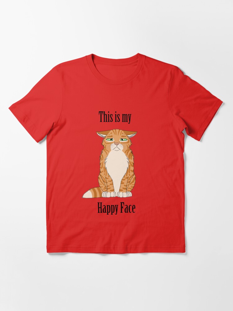 Alternate view of Happy Face - Golden Tabby Cat Essential T-Shirt