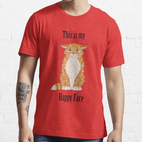 Happy Face - Golden Tabby Cat Essential T-Shirt