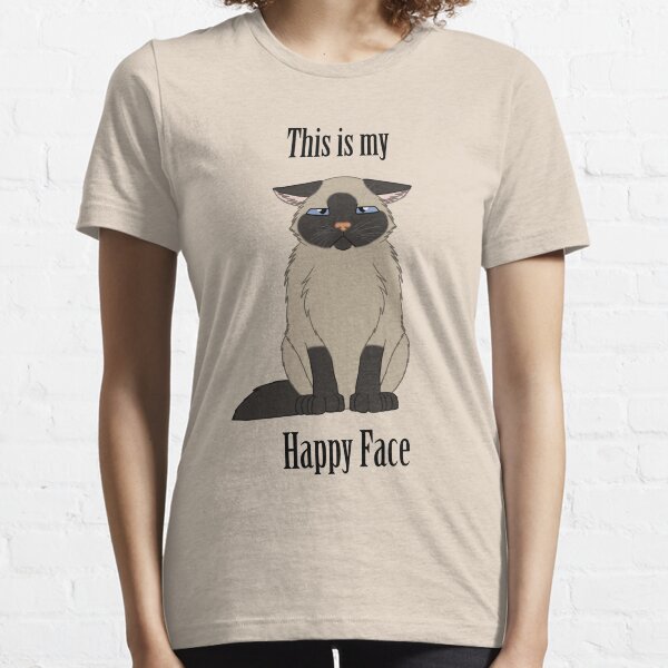 Happy Face - Siamese Cat Essential T-Shirt