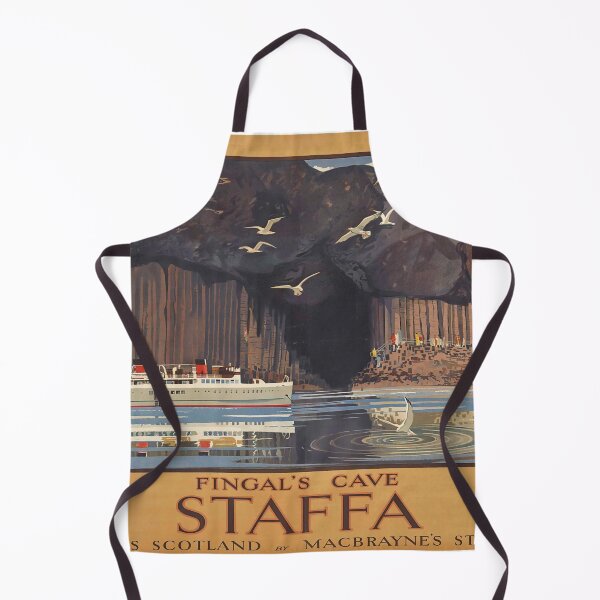 Item preview, Fingals Cave Staffa vintage travel poster designed and sold by stickart-marek.
