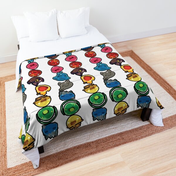 A Rainbow of Slimes Comforter
