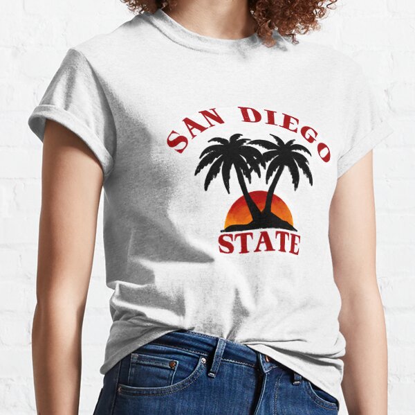 San Diego Padres State Outline Tee Shirt Women's 3XL / White